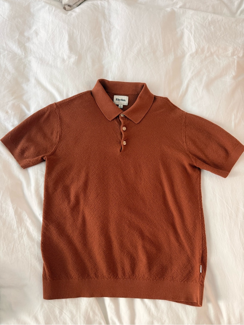 Rhythm Knit Polo Size L